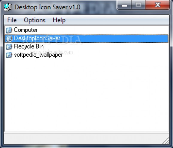 Desktop Icon Saver screenshot