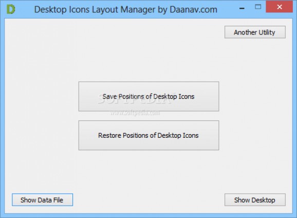 Desktop Icons Layout Manager screenshot