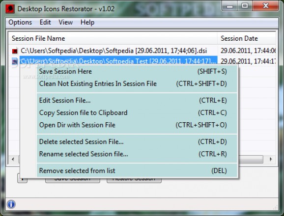 Desktop Icons Restorator screenshot