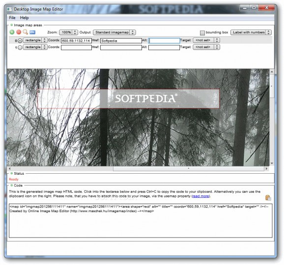 Desktop Image Map Editor screenshot