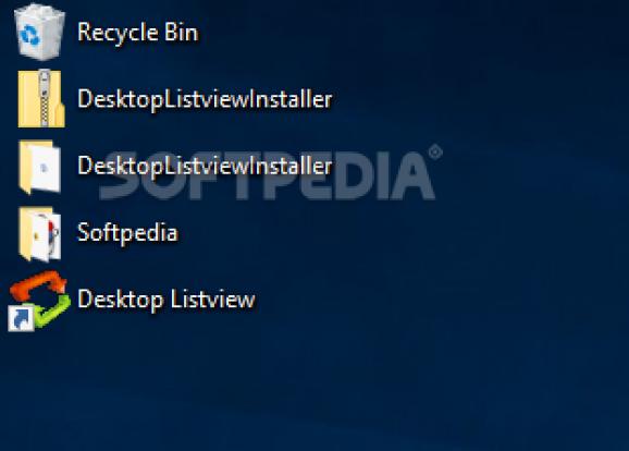 Desktop Listview screenshot