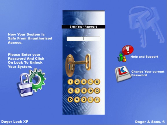 Desktop Lock XP screenshot
