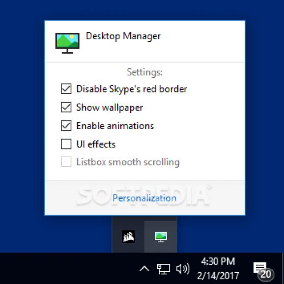 Desktop Manager Portable screenshot