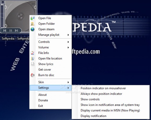 Desktop Media Player screenshot