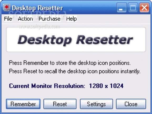 Desktop Resetter screenshot