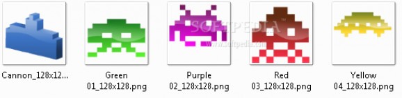 Desktop Space Invaders Iconset screenshot