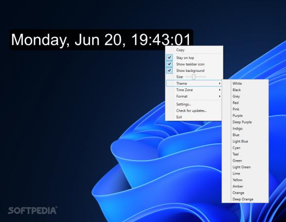 DesktopClock screenshot