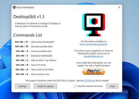 DesktopSbS screenshot