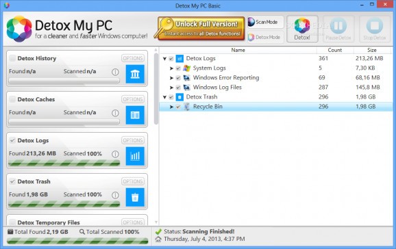 Detox My PC Basic screenshot