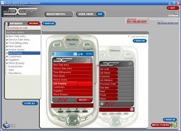 Dextar Mobile Business Assistant screenshot