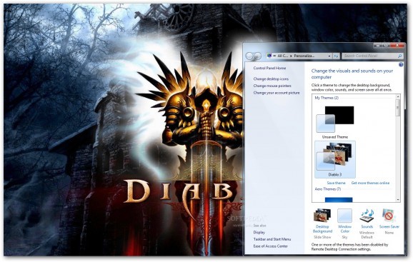 Diablo III Theme screenshot