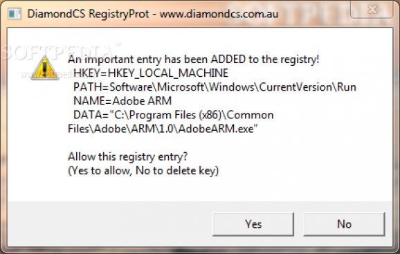 DiamondCS RegProt screenshot