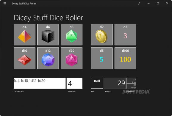 Dicey Stuff Dice Roller screenshot