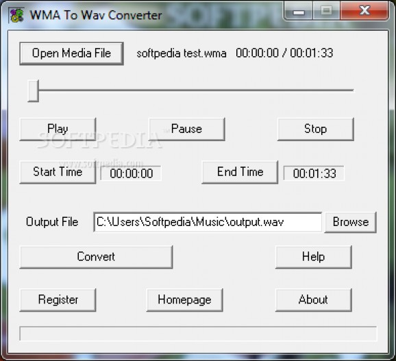 DigitByte WMA to WAV Converter screenshot