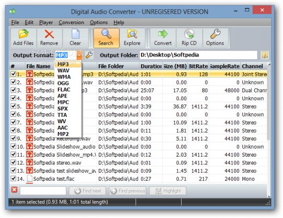 Digital Audio Converter screenshot