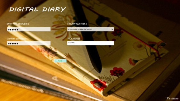 Digital Diary for Windows 10/8.1 screenshot