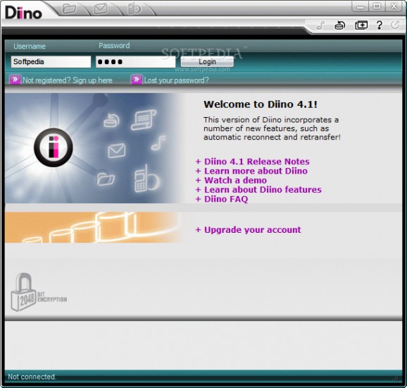 Diino screenshot