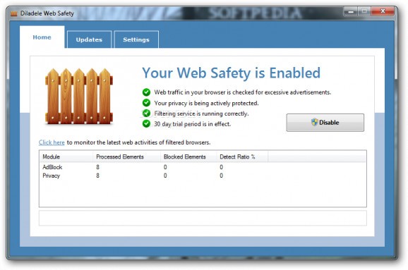 Diladele Web Safety screenshot