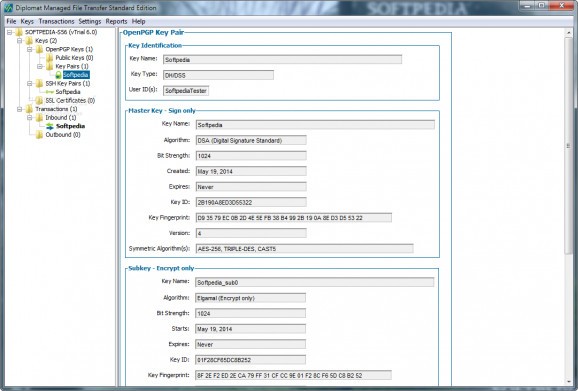 Diplomat Managed File Transfer Standard Edition screenshot