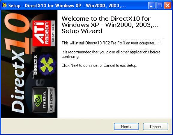 DirectX 10 for Windows XP screenshot