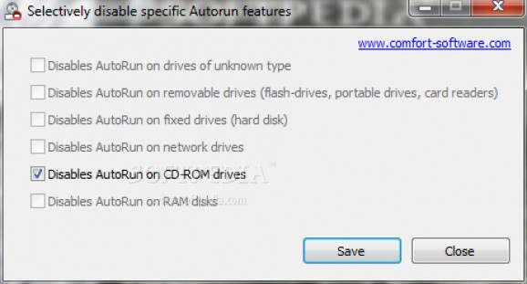 Disable Autorun screenshot
