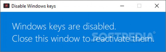 Disable Windows Keys screenshot