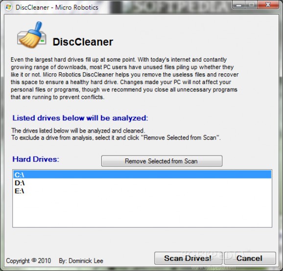 DiscCleaner screenshot