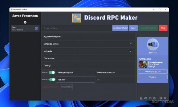 DiscordRPCMaker screenshot