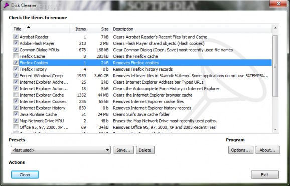 Disk Cleaner Portable screenshot