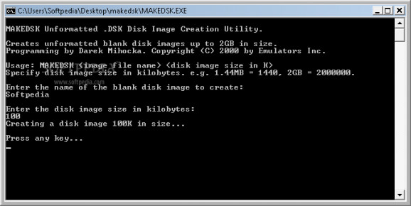 Disk Image Creation Utilities screenshot