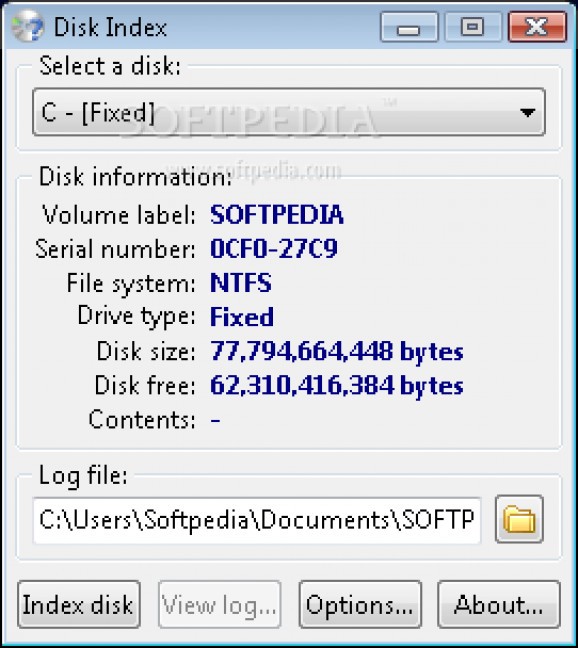 Disk Index screenshot
