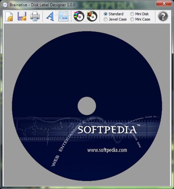 Disk Label Designer screenshot