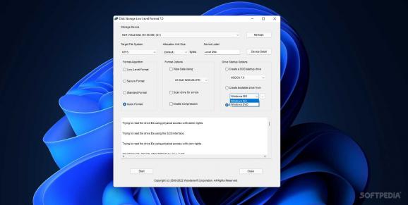 Disk Storage Low Level Format screenshot
