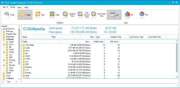 Disk Usage Analyzer screenshot