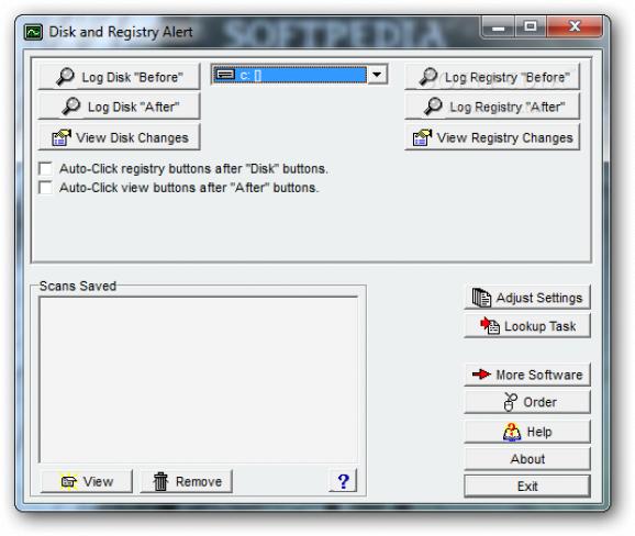Disk and Registry Alert screenshot