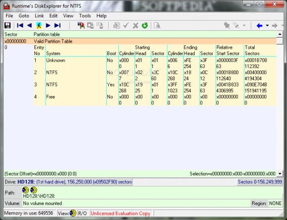 DiskExplorer for NTFS screenshot