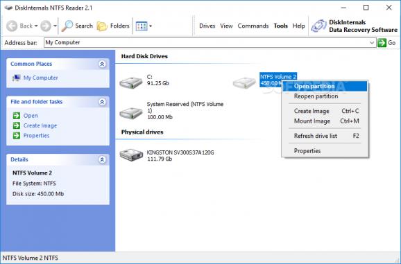 DiskInternals NTFS Reader screenshot