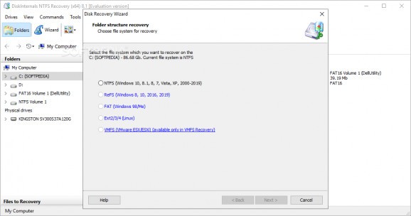 DiskInternals NTFS Recovery screenshot