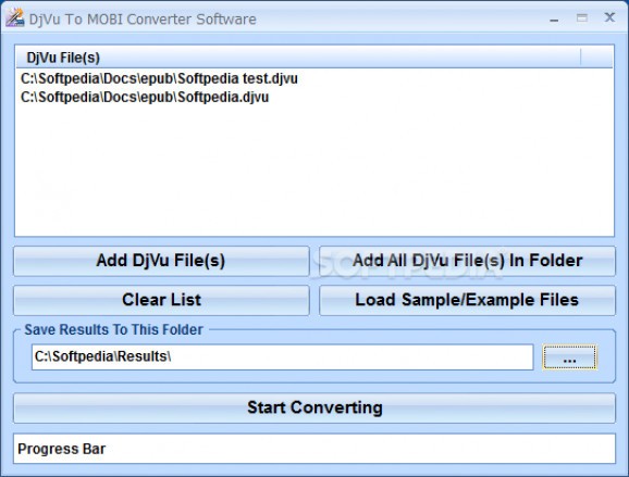 DjVu To MOBI Converter Software screenshot