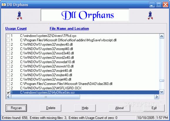 Dll Orphans screenshot