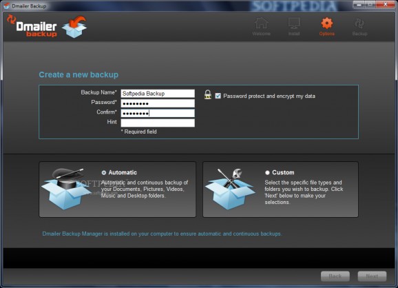 Dmailer Backup screenshot
