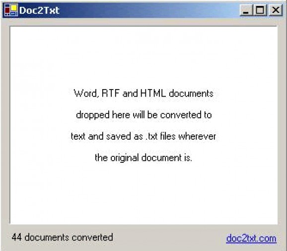 Doc2Txt screenshot