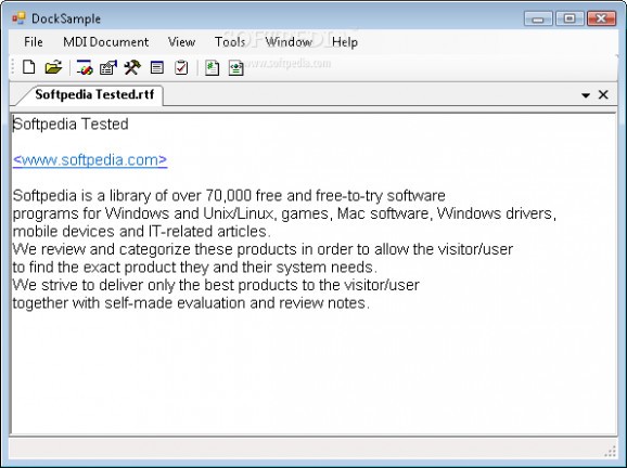DockPanel Suite screenshot