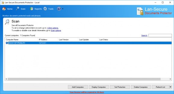 Lan-Secure Documents Protector screenshot