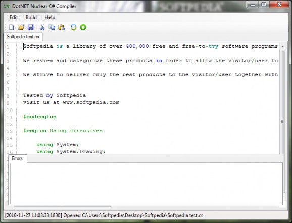 DotNET Nuclear C# Compiler screenshot