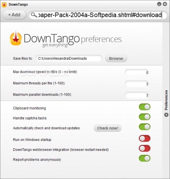 DownTango screenshot