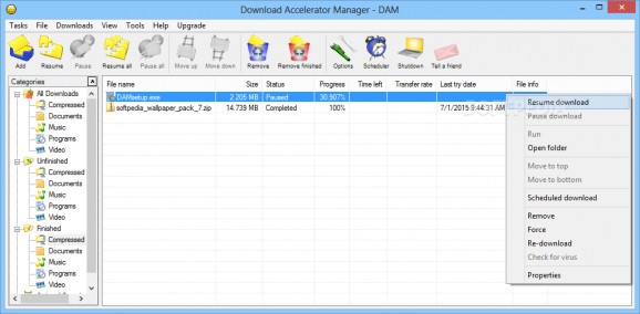Download Accelerator Manager screenshot