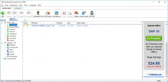Download Accelerator Plus (DAP) screenshot