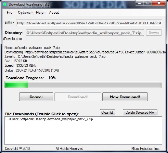 Download Accelerator screenshot