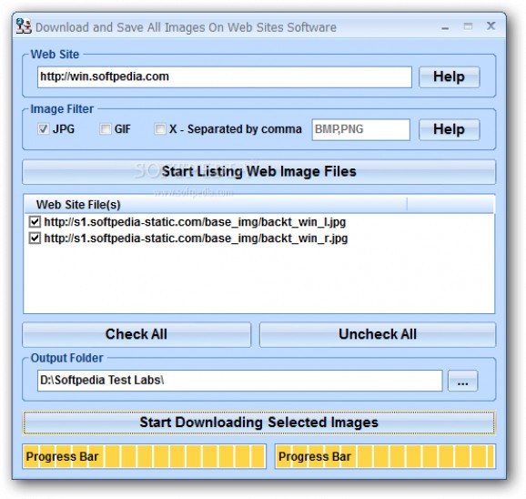 Download and Save All Images On Web Sites Software screenshot